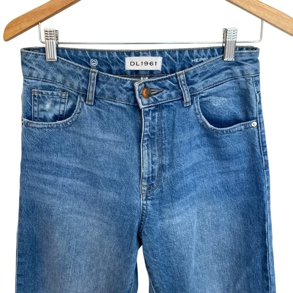 DL1961 Hepburn High Rise Wide Leg Jeans in Slate - Picture 3 of 12